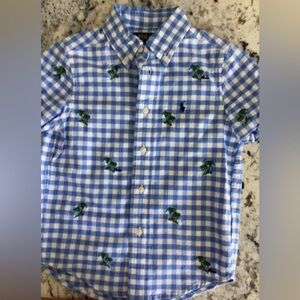 Polo Ralph Lauren Kids Blue and White Checkered Shirt